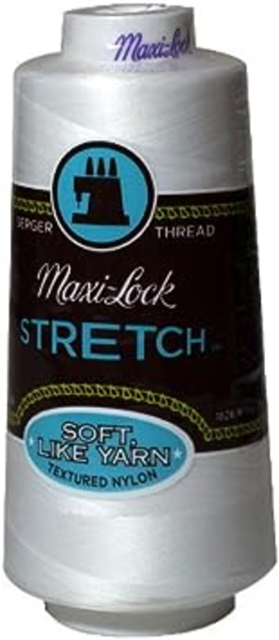 Maxi-Lock Stretch Thread 2,000 yds - #32109 White